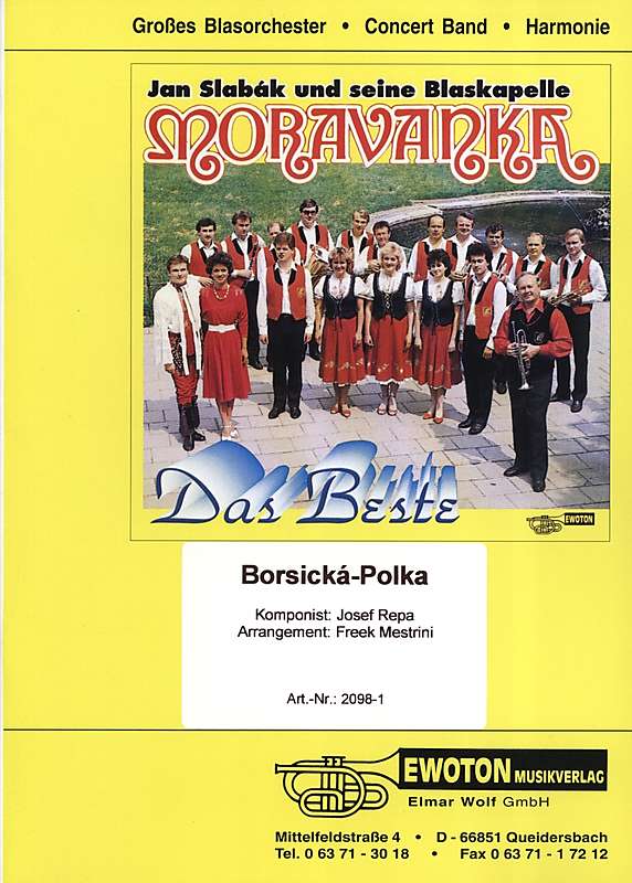 Blasorchesternoten Borsicka Polka Cover