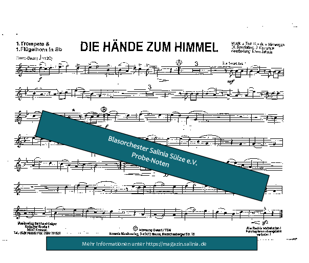 Die Hände zum Himmel