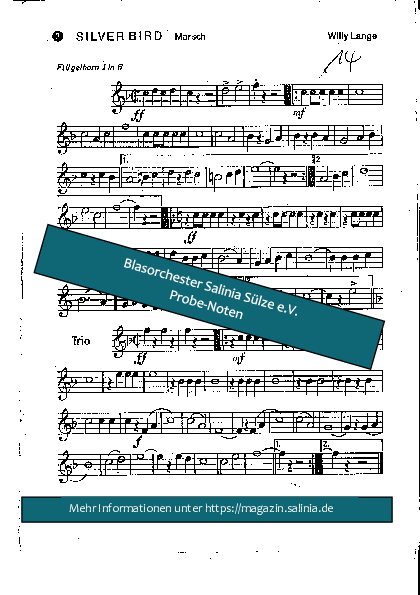 Silver Bird Tenorhorn, Bariton, Euphonium Blasorchesternoten Vorschau