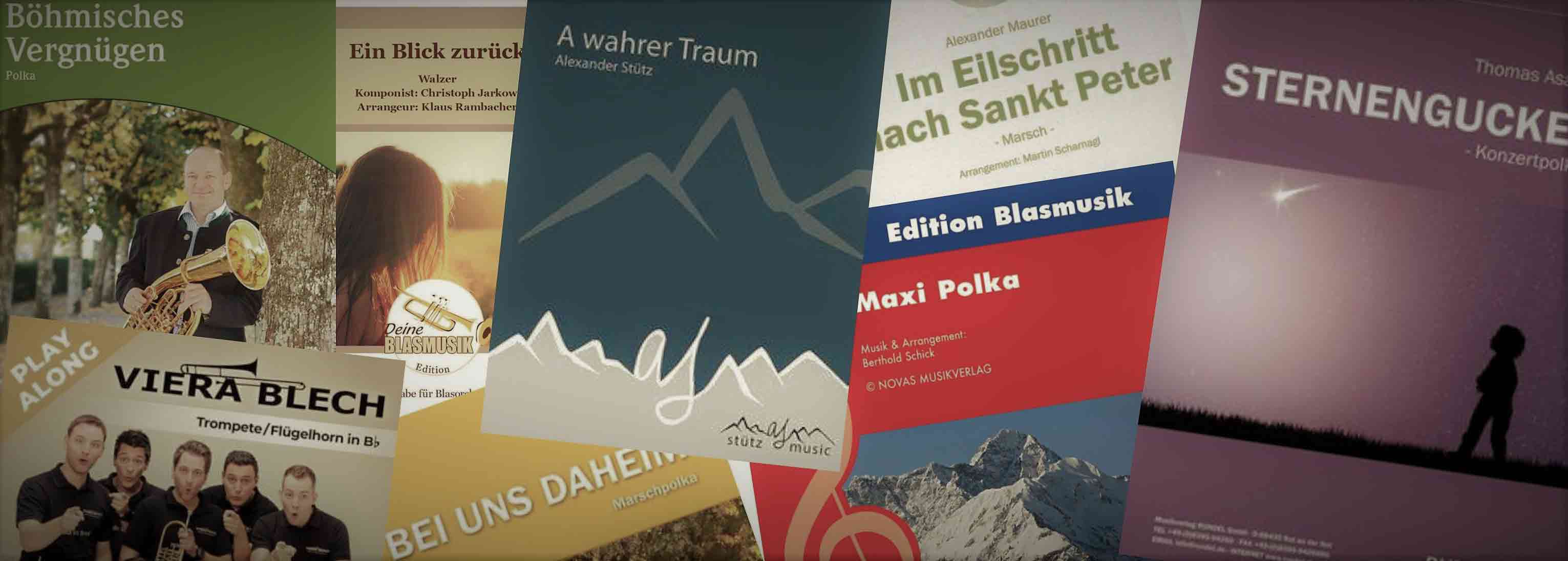 Blasorchesternoten Polkas, Märsche und Walzer 2020, 2021 und 2022