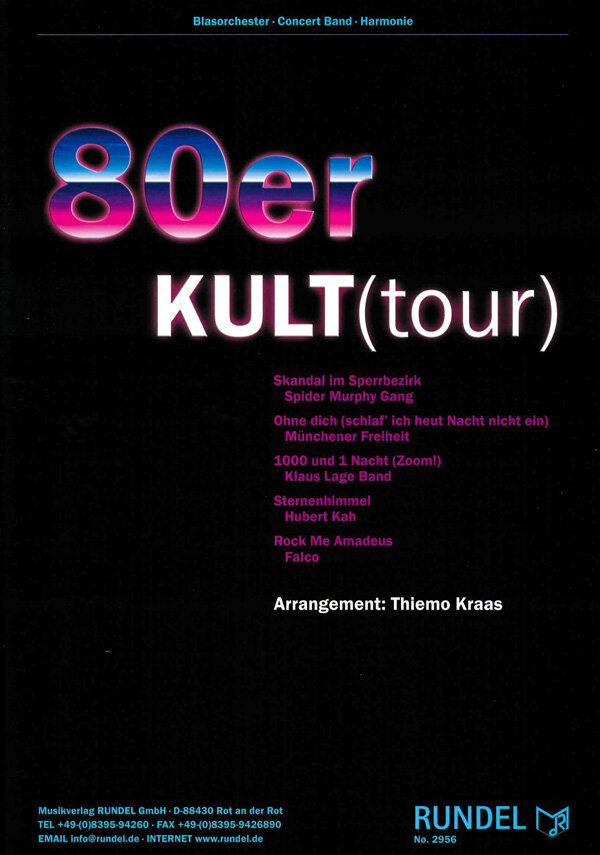 Blasorchesternoten 80er KULT(tour) Cover