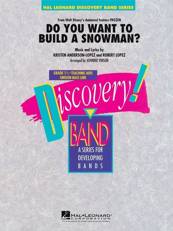 Blasorchesternoten Do You Want to Build a Snowman? Cover