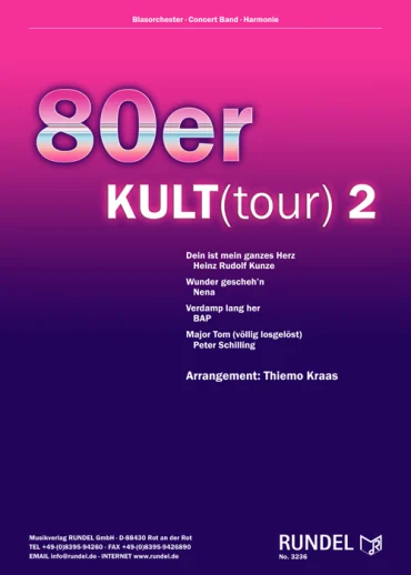Blasorchesternoten 80er KULT(tour) 2 Cover
