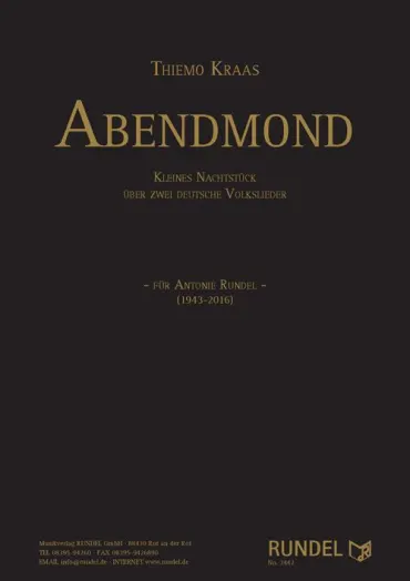 Blasorchesternoten Abendmond Cover