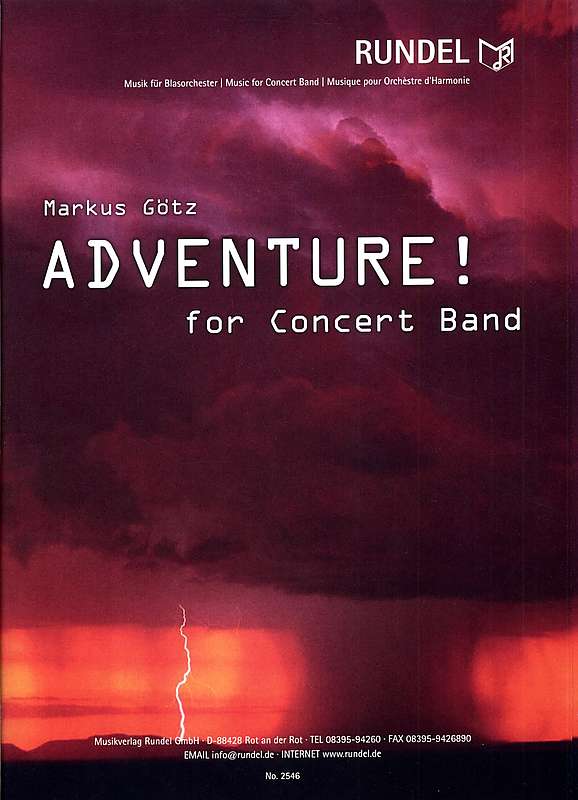 Blasorchesternoten Adventure! Cover