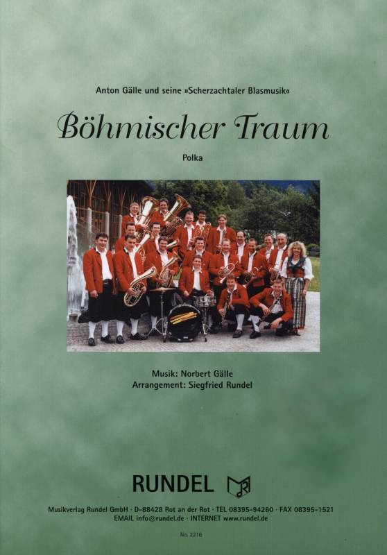 Blasorchesternoten Böhmischer Traum Cover