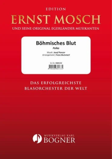 Blasorchesternoten Böhmisches Blut Cover