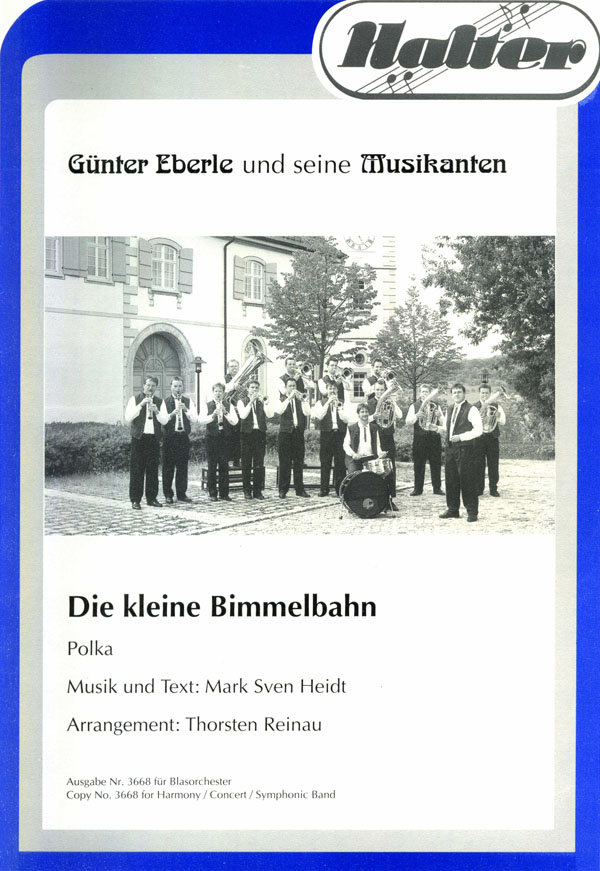 Blasorchesternoten Die kleine Bimmelbahn Cover