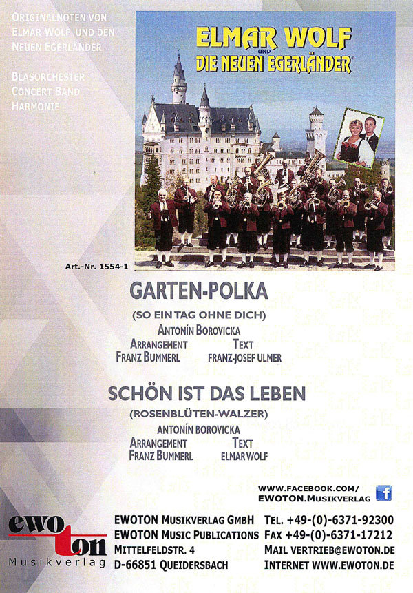 Blasorchesternoten Garten - Polka Cover