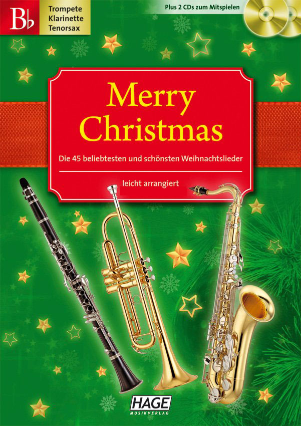 Blasorchesternoten Merry Christmas für Trompete Cover