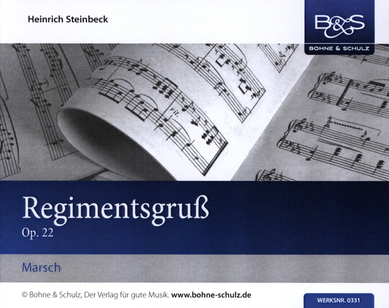 Blasorchesternoten Regimentsgruß Cover