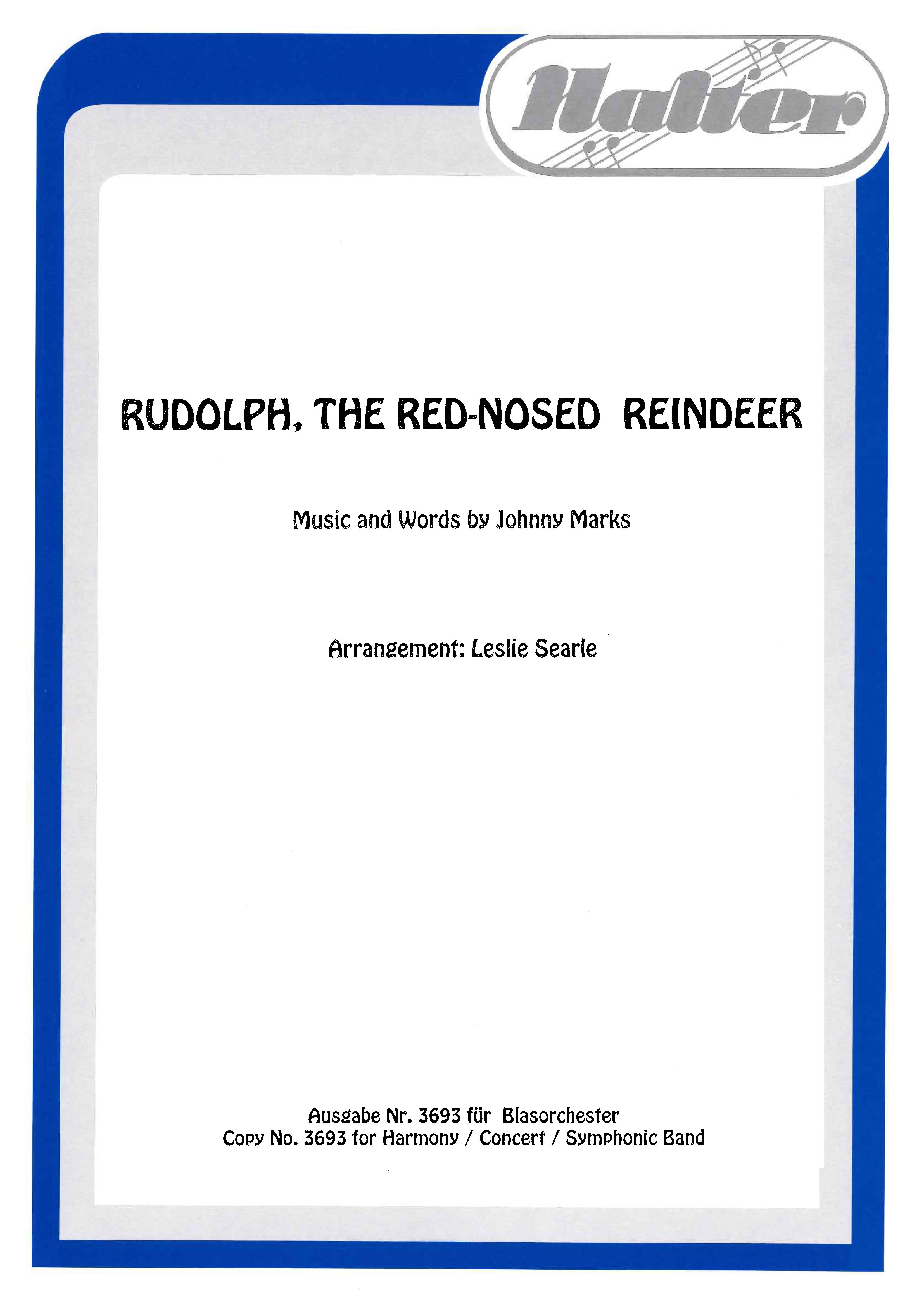 Blasorchesternoten Rudolph, the red-nosed Reindeer Cover