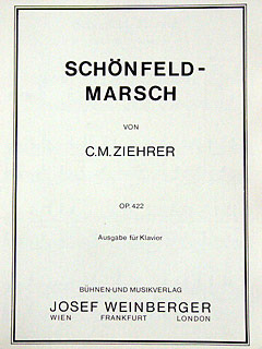 Blasorchesternoten Schönfeld-Marsch arr. Ziehrer Cover
