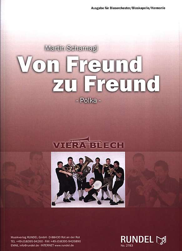 Blasorchesternoten Von Freund zu Freund Cover