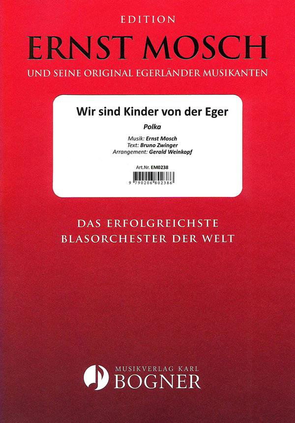 Blasorchesternoten Wir sind Kinder von der Eger Cover